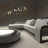 Modern Luxury Sofa Or Couches With Shape Plus LED Lights NS458