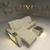 Modern Luxury Sofa Or Couches With L Shape Plus LED Lights HN456