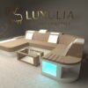 Modern Luxury Sofa Or Couches With U Shape Plus LED Lights WE4675