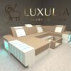 Modern Luxury Sofa Or Couches With U Shape Plus LED Lights WE4675