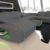 Modern Luxury Sofa Or Couches With U Shape Style And LED Lights S986