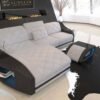 Modern Luxury Sofa Or Couches With L SHAPE & LED
