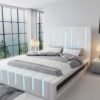 Modern Luxury Bed Frame With Sectional LED lights