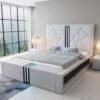 Modern Luxury Bed Frame With Headboard LED Lights