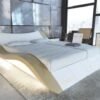 Modern Luxury Bed Frame With Wave Style And LED Lights