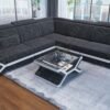 Modern Luxury Sofa Or Couches With L Shape Style With LED