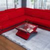 Modern Luxury Sofa Or Couches With L Shape Style With LED