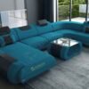 Modern Luxury Sofa Or Couches With U Shape Style And LED Lights