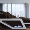 Modern Luxury Sofa Or Couches With L Shape Plus LED Lights HN456