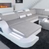 Modern Luxury Sofa Or Couches With U Shape Style And LED Lights LK9867