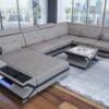 Modern Luxury Sofa Or Couches With U Shape Style And LED Lights PP658