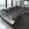 Modern Luxury Sofa Or Couches With U Shape Style And LED Lights KK4789