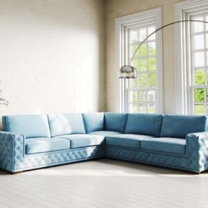 Manhattan Chesterfield Button Style Corner Sofa Modern Designer Italian Contemporary 1